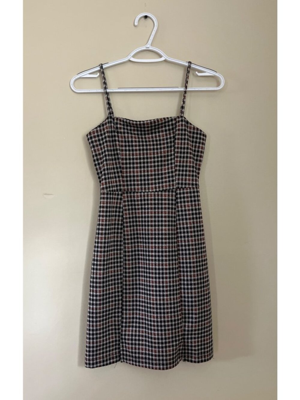Altar'd State Womens XSmall Sleeveless Dress Knee Length Houndstooth Causal